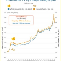 (Interactive) Giá vàng miếng sáng 4/2/2026