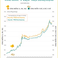 (Interactive) Giá vàng miếng sáng 4/11/2025