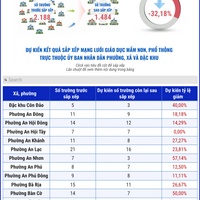 (Interactive) Thành phố Hồ Chí Minh dự kiến giảm 32,18% số cơ sở giáo dục...