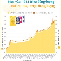 (Interactive) Giá vàng nhẫn sáng 23/2/2026
