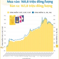 (Interactive) Giá vàng nhẫn sáng 13/5/2026
