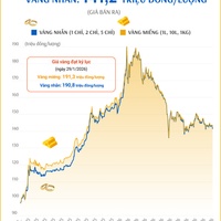 (Interactive) Giá vàng miếng sáng 20/10/2026