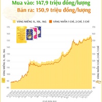 (Interactive) Giá vàng nhẫn sáng 31/12/2025