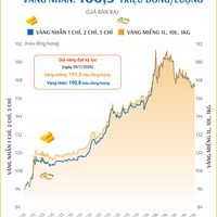 (Interactive) Giá vàng miếng sáng 12/5/2026