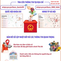 (Interactive) Trải nghiệm bản đồ số thông tin về bầu cử đại biểu Quốc hội khóa XVI và đại biểu HĐND thành phố Hà Nội nhiệm kỳ 2026-2031