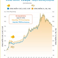 (Interactive) Giá vàng miếng sáng 28/5/2026
