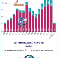 (Interactive) Thương mại song phương Việt Nam - Thổ Nhĩ Kỳ