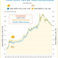 (Interactive) Giá vàng miếng sáng 2/6/2026