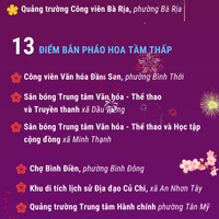 (Interactive) 17 điểm bắn pháo hoa Tết Nguyên đán Bính Ngọ tại Thành phố Hồ Chí Minh