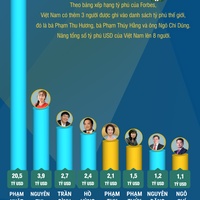 (Interactive) Việt Nam có 8 tỷ phú USD