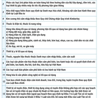 (Interactive) Danh mục hàng hóa cấm nhập khẩu